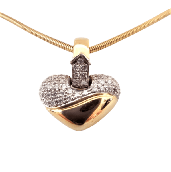 Heart and Diamonds pendant - cape diamond exchange