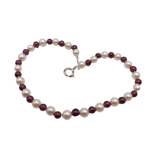 Pearl and Garnet Bracelet Jewelry Shop in Cape Town