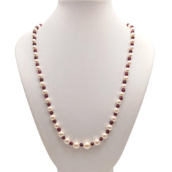 Pearl and Garnet Necklace - Cape Diamond Exchange