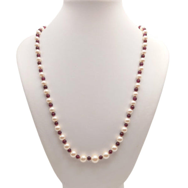 Pearl and Garnet Necklace - Cape Diamond Exchange