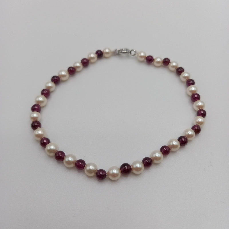 Pearl and Garnet Bracelet Jewelry Shop in Cape Town