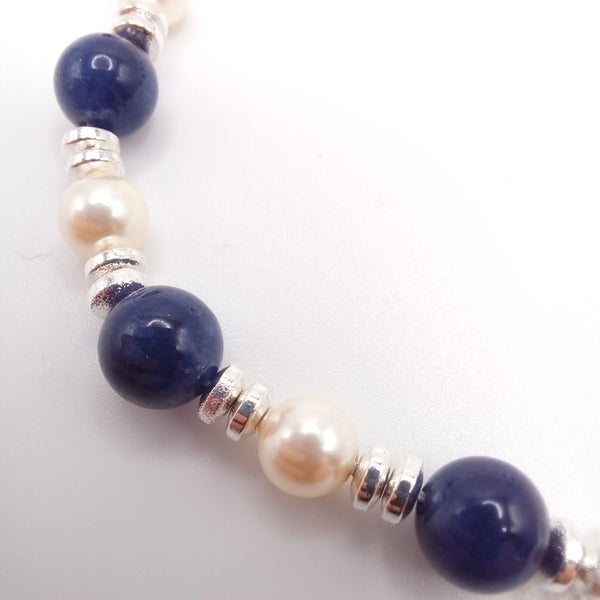 Pearl and Sodalite necklace - Cape Diamond Exchange