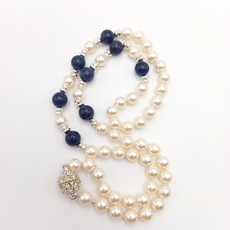 Pearl and Sodalite necklace - Cape Diamond Exchange